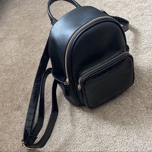 Black Mini Backpack